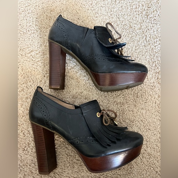 NWOT Never Worn Sperry Topsider Oxford Platform Heels, leather, 6M - Picture 6 of 8